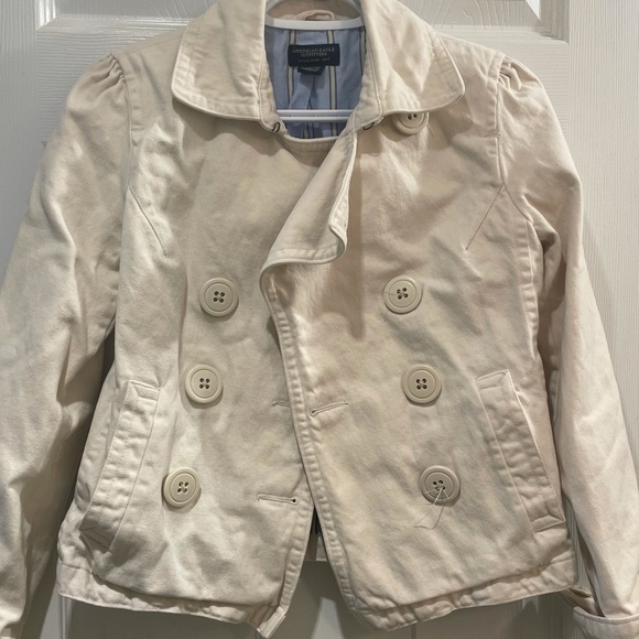 XS American Eagle trench Coat With front buttons - Picture 4 of 6